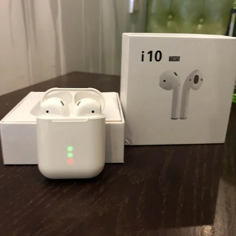 2019 Оригинал i10 tws 1:1 мини беспроводной Bluetooth 3D тяжелый бас наушники для всех ячеек PK