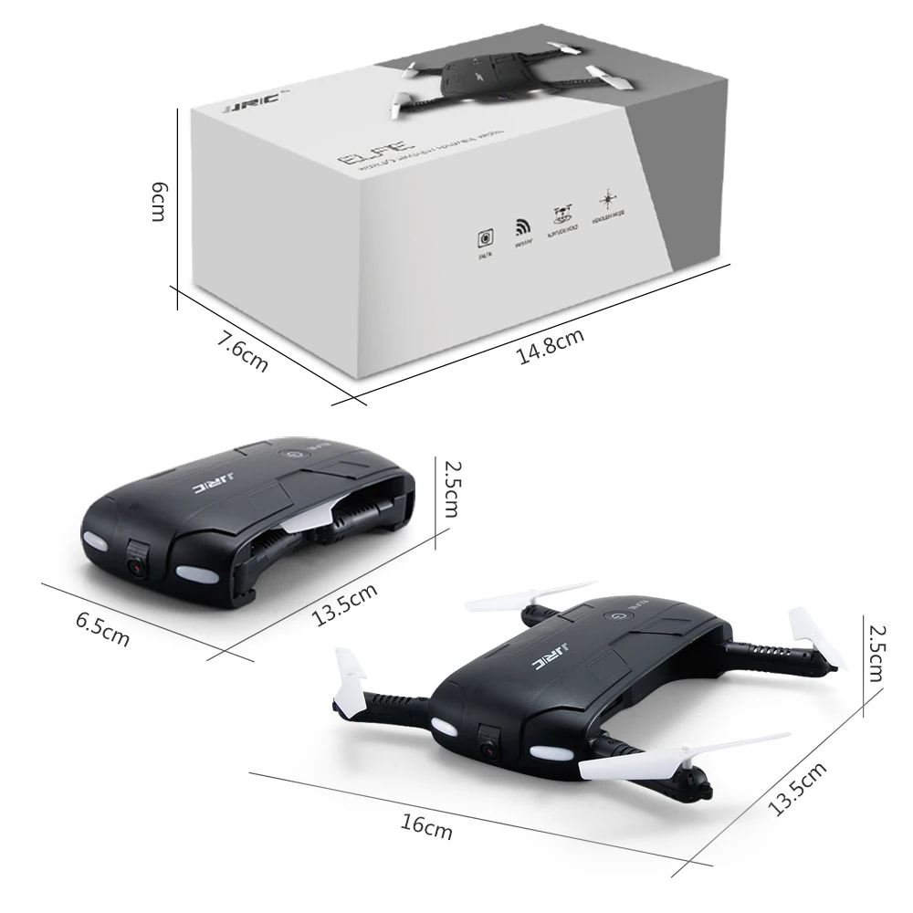 Складной мини Дрон для селфи H37 камера с контролем высоты FPV Квадрокоптер Wi Fi