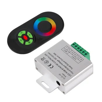 

ICOCO NEW Touch RGB controller DC12V 24V Wireless LED Controller RF Touch Panel LED Dimmer RGB Remote Controller