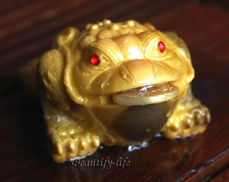 Allochroic талисман золотой Mony Toad орнамент чай pet фэншуй лучшие подарки новый подарок