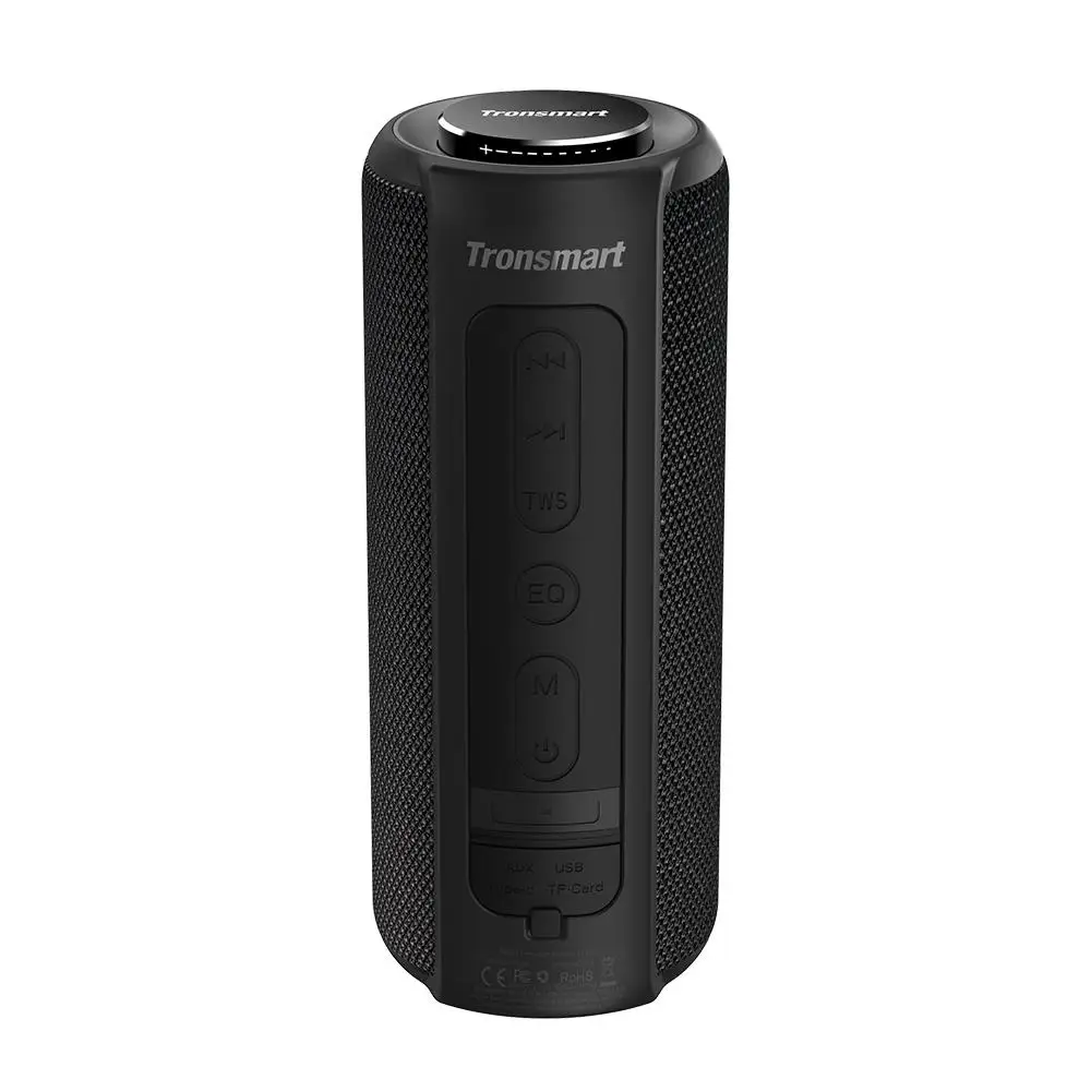 Tronsmart T6 Plus Bluetooth динамик 40 Вт портативный динамик глубокий бас Саундбар с IPX6 Водонепроницаемый, power Bank функция SoundPulse - Цвет: black