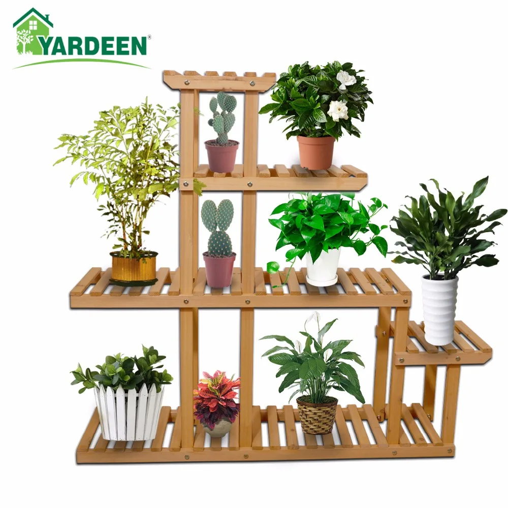 aliexpress-buy-yardeen-wooden-plant-flower-display-stand-5-tier