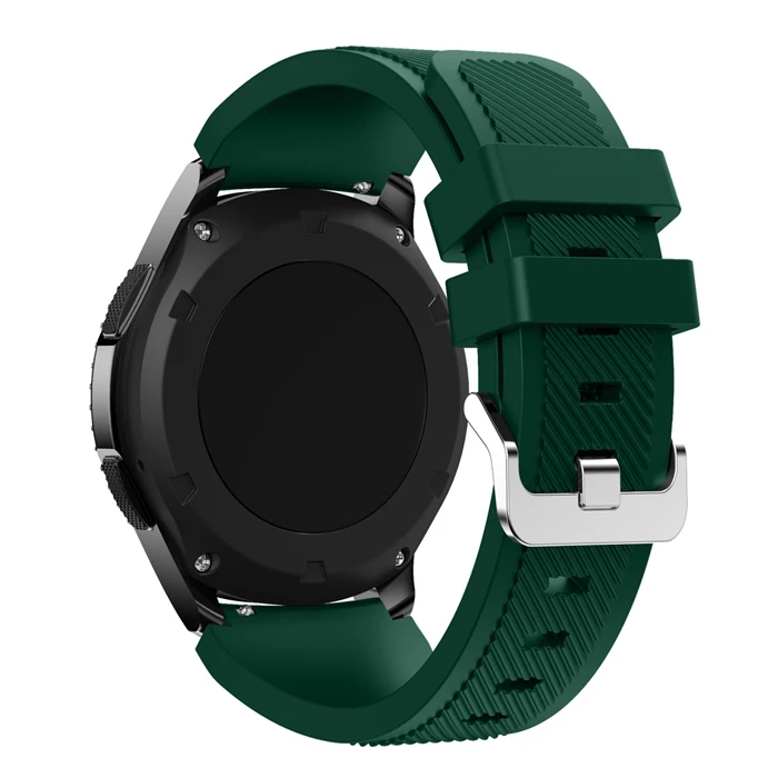 2018 22mm Watchbands luxury brand Fashion Sports Silicone Bracelet Watch Strap Band For S3 Frontier Watch Accessories Wristband