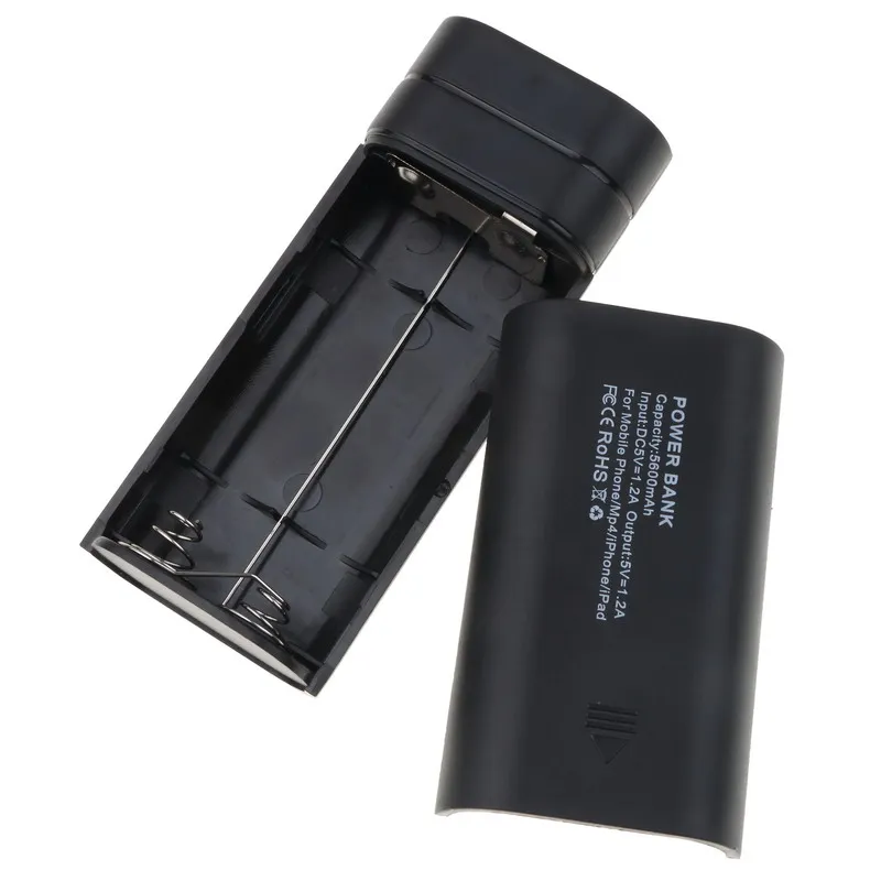 Kebidumei 6 цветов мини USB порт 2x18650 Держатель зарядного устройства для аккумулятора