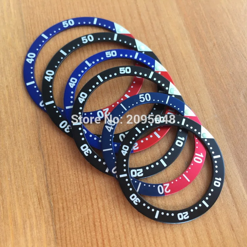 Светящиеся светящиеся часы pepsi bezels вставки петля для Seiko Diver/Prospex GMT man/lady синий и