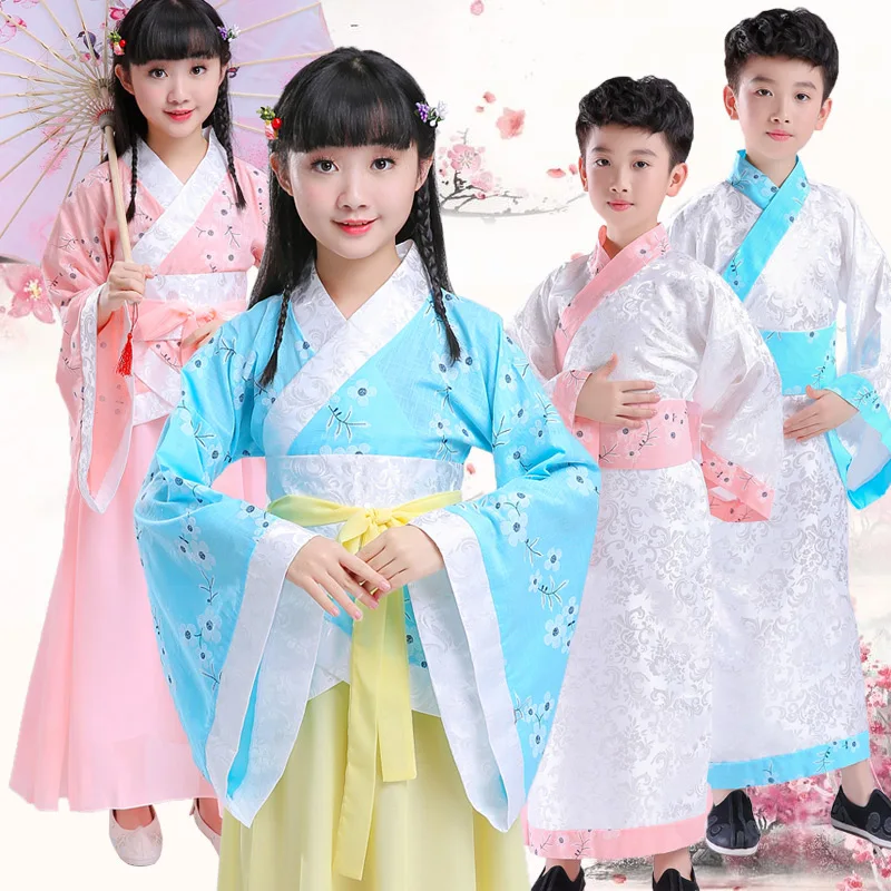 

Children's Hanfu new costume boy three-character by the disciples of the national school performance reading service