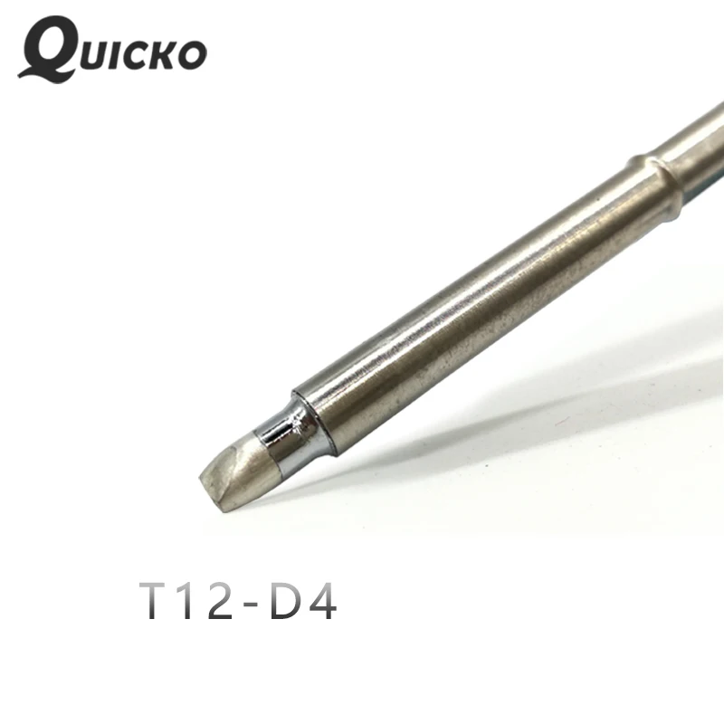 QUICKO T12-D4 Shape D series Welding iron tips  soldering heads tools 70W for FX9501/907 T12 Handle OLED&LED station