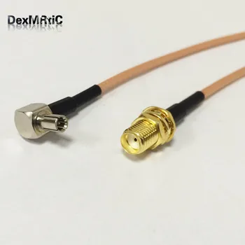 

SMA Switch TS9 Pigtail Cable SMA Female Bulkhead Switch TS9 Male Right Angle Connector RG316 Cable 15cm 6"/30cm/50cm/100cm