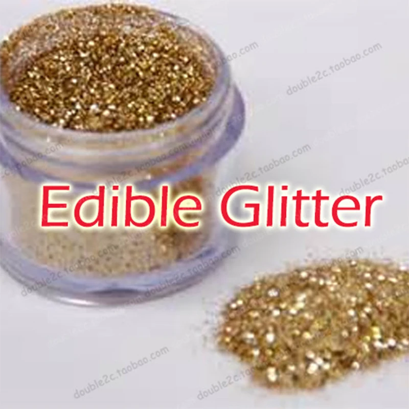 Paillettes dorées comestibles pour décoration de gâteau, accessoire de  qualité alimentaire pour cupcake et dessert, 4g - AliExpress