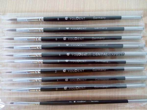 

10pcs/set High quality Dental Lab Porcelain Synthetic Brush Pen Set Tool Dental Lab Equipment