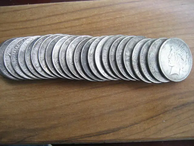 

US Peace Dollar coins set (25 pieces)