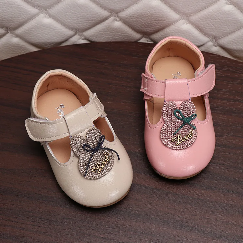

First Walkers Flat Soft Casual Shoes Pu Leather Summer 2019 Baby Girl 1-3 years Old Shallow Hook &Loop Party Animal Print Shoes