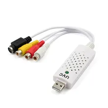 Горячая адаптер для DVD видео захвата USB 2,0 Портативный Easycap Захват аудио, видео карта для Win7/8/XP/Vista
