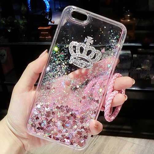 

Case For Xiaomi Redmi 3S Pro Covers luxury Crown Glitter Liquid Soft TPU Silicone Phone Case Back Cover Coque For Redmi 3 Pro 3X