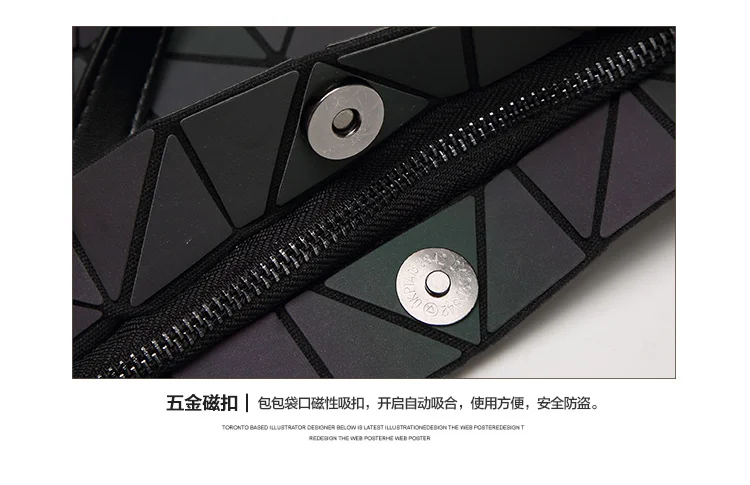 2017 Bao Bao bag Women Luminous sac baobao Bag Diamond Tote Geometry Quilted Shoulder Bags Laser Plain Folding Handbags bolso (25)