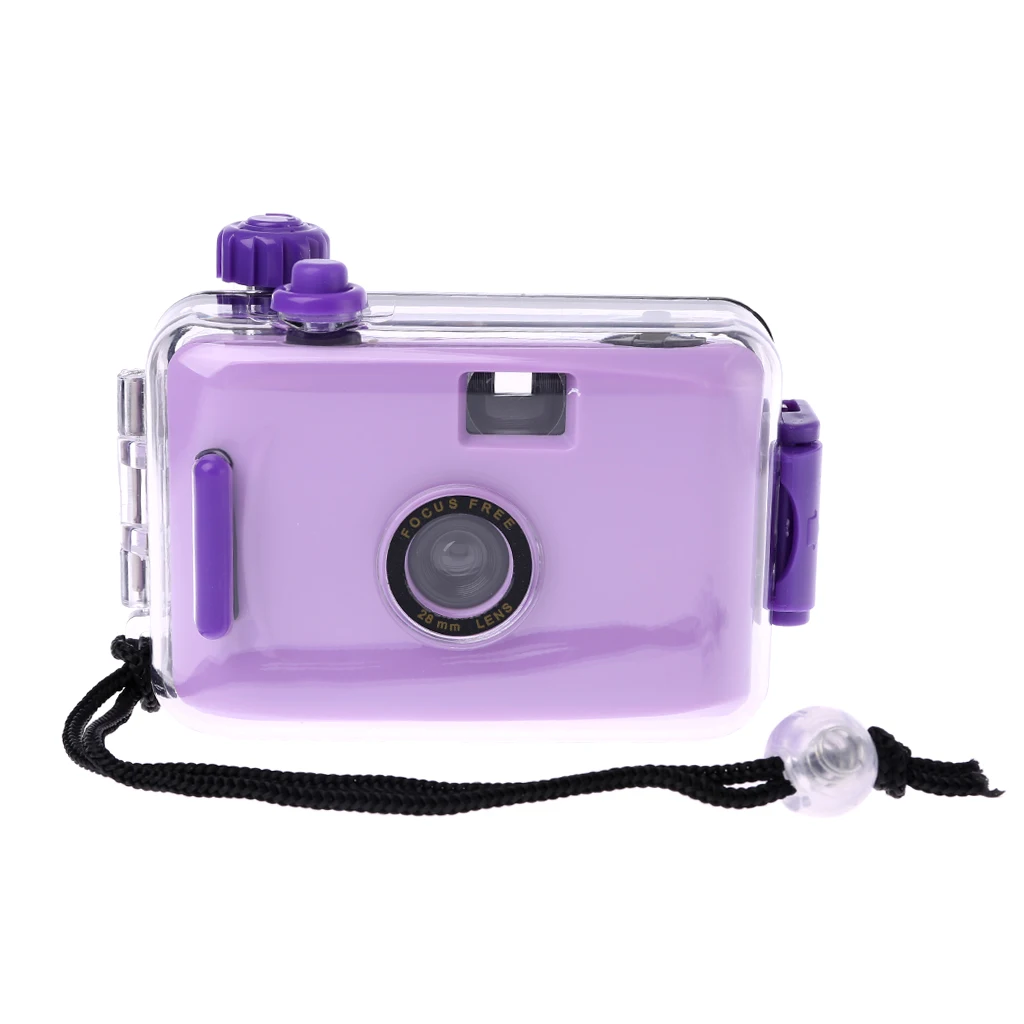 Для подводной водонепроницаемой камеры Lomo Mini Cute 35 мм чехол с корпусом - Цвет: purple