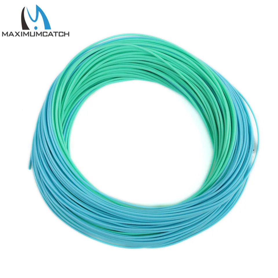 

Maximumcatch Teal/Blue WF3F-WF4F Weight Forward FLOATING 100FT Fly Fishing Double Color Line With Loops