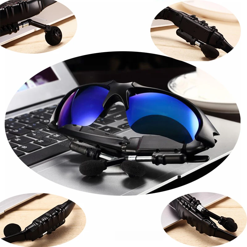  Bluetooth Sunglasses Outdoor Smart Glasses Bluetooth Sun Glasses Wireless Headset Sport with Microp - 32859725349