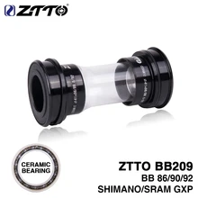 ZTTO CERAMIC Bottom Bracket BB209 BB92 BB90 BB86 Press Fit for Road Mountain bike Shimano 24mm Crankset SRAM GXP 22mm chainset