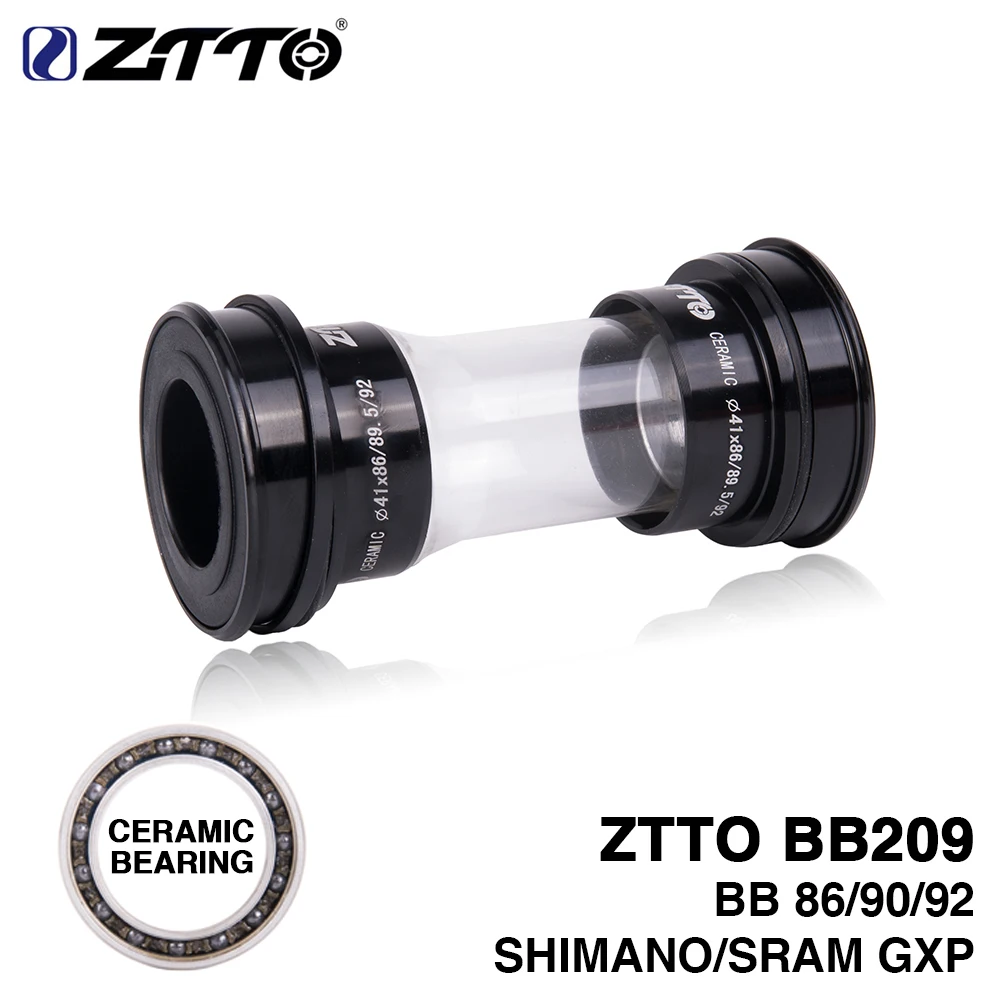 

ZTTO CERAMIC Bottom Bracket BB209 BB92 BB90 BB86 Press Fit for Road Mountain bike Shimano 24mm Crankset SRAM GXP 22mm chainset