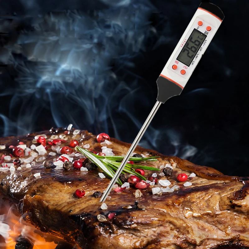

Meat Thermometer Digital BBQ Thermometer Electronic Cooking Food Thermometer Probe Water Milk Kitchen Oven Thermometer Tools