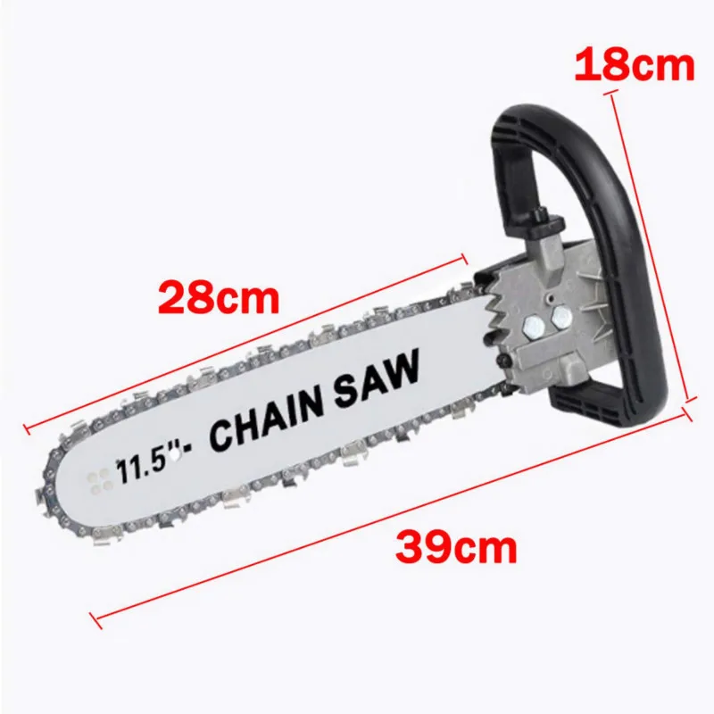 11.5 inch Chain Saw Bracket Set 1100W Electric Angle Grinder Motor Chain Saw Bracket Set for Woodworking Garden Power Tool