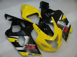 Пластик Обтекатели для Suzuki GSXR750 2004-2005 K4 черного, желтого цвета тела Наборы GSXR750 04 Abs обтекатель GSX R 600 2005