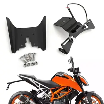 

Areyourshop For KTM DUKE 390 2017 2018 2019 CNC Motorcycle LED License Plate Bracket Holder Aluminum Alloy Motor Accessories