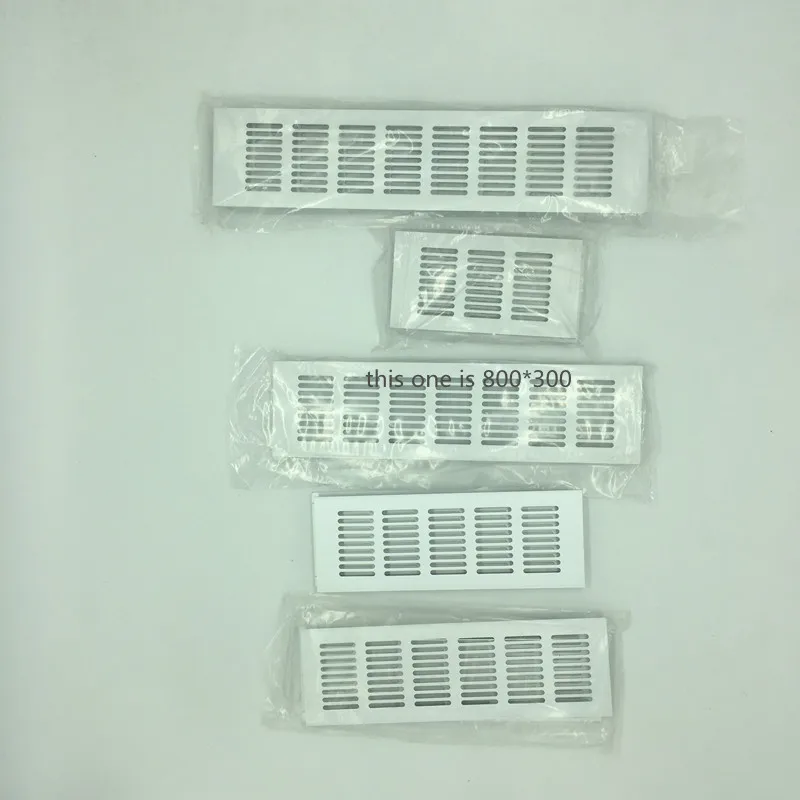 RV 8x30cm Silver Air Vent Louvred Grill Cover Ventilation Grille Set of 2 carvan Ventilation board