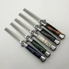 Pro Automatic Foldable Knife Comb Hair Trimmer butterfly Mens Pocket Comb stainless steel spring jump Brush Salon Beauty Tool 1