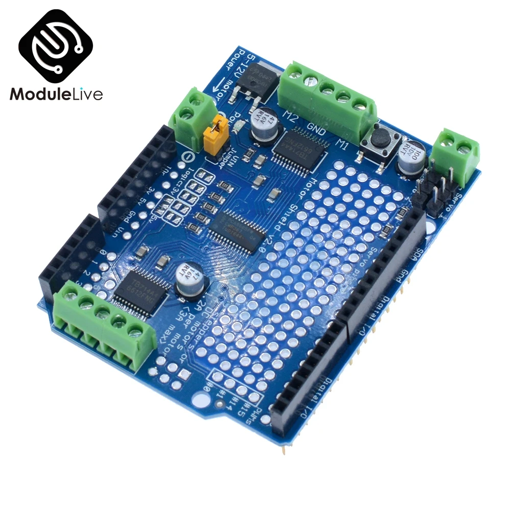 

TB6612 Mosfet Stepper Motor Module PCA9685 Servo Driver Shield Board For Arduino Robot PWM Leonardo Replace L293D Speed Control