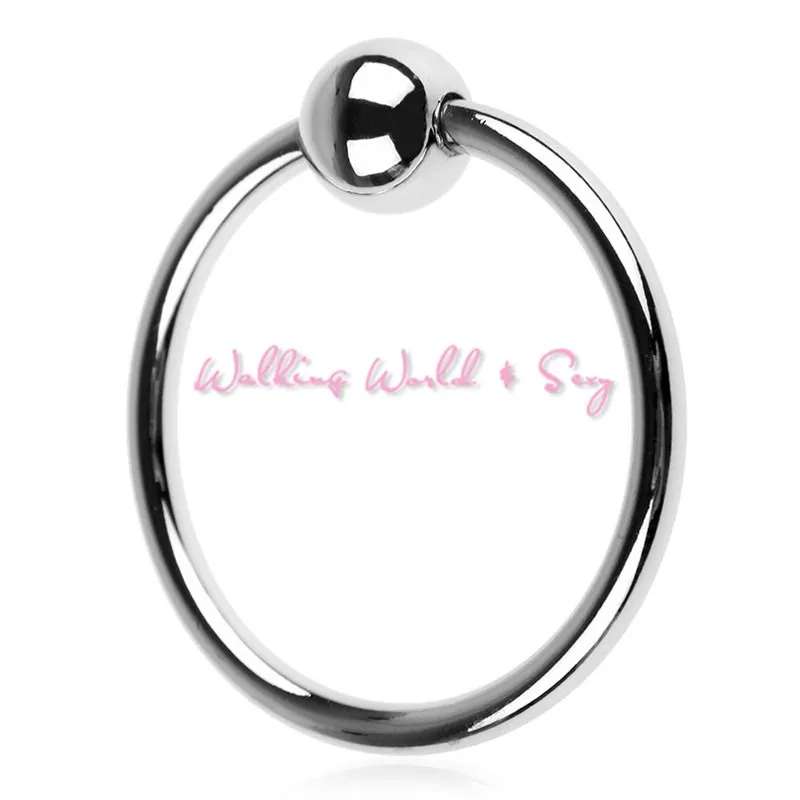 Stainless Steel Cock Ring Delay Ejaculation Metal Penis Rings With One Bead Cock Restraints Ring Sex Toys For Men Adult Game (5)