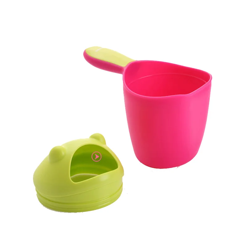 Baby Bath Cups Shampoo Cup Cute Bear Cartoon Rainfall Shower Toy Baby