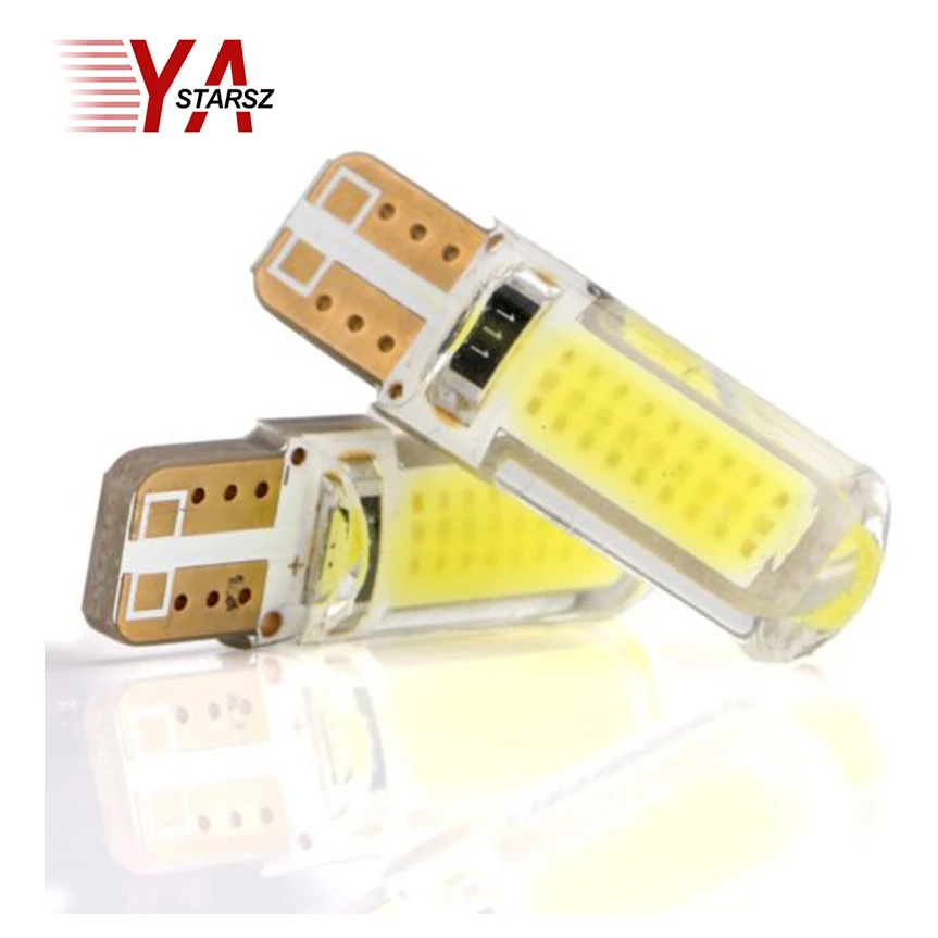 T10 W5W LED Car Interior Wool Stick Marker Light 12V 194 501 SMD Bulb Cristion Stop