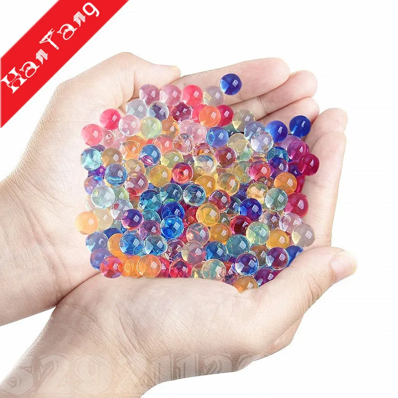 1000pcs(20g) Pearl Shaped Crystal Soil Water Beads Mud Grow Magic Jelly ...