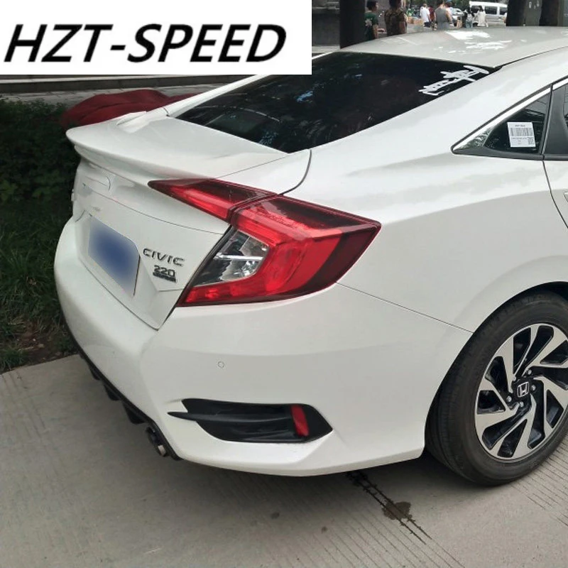 Для HONDA десятое поколение CIVIC модифицированный задний спойлер с подсветкой ABS задний спойлер для HONDA