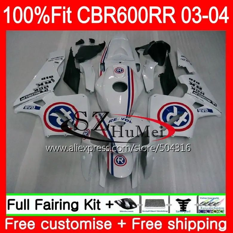 

Repsol blue R Injection For HONDA CBR 600RR 600F5 CBR600 RR 03 04 50SH15 CBR600RR F5 03 04 CBR600F5 CBR 600 RR 2003 2004 Fairing
