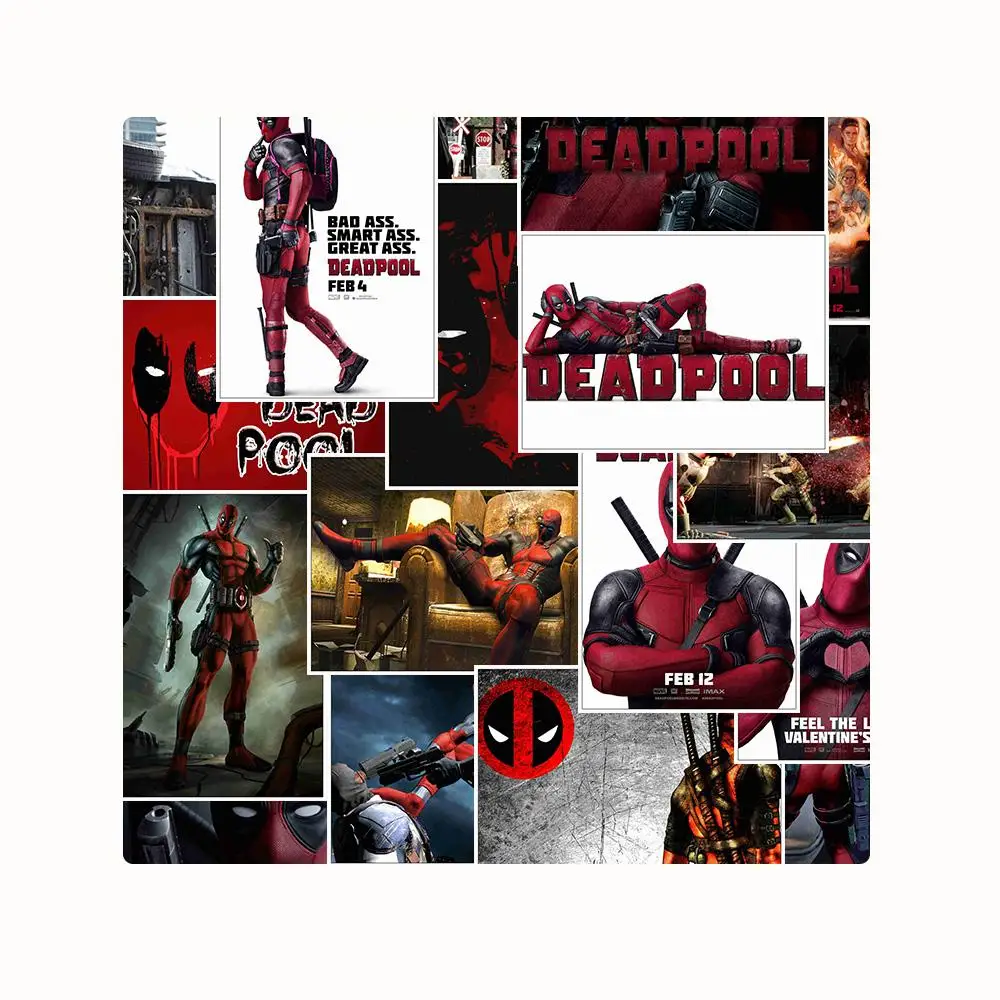 25 шт. наклейки Deadpool Pack музыкальные наклейки для DIY скейтборд мотоцикл багаж ноутбук мультфильм наклейки Наборы