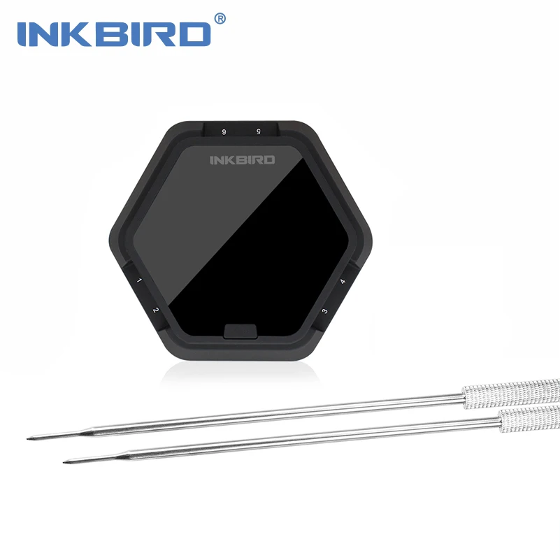 

Inkbird Electronic Digital Bluetooth Wireless BBQ Thermometer IBT-6X Black For Cooking Oven Grill Meat Android IOS Compatible