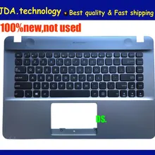 Wellendorf /org чехол для ASUS X441S A441U A441N X441N X441U R414U F414U США Клавиатура рамка верхняя крышка, серый