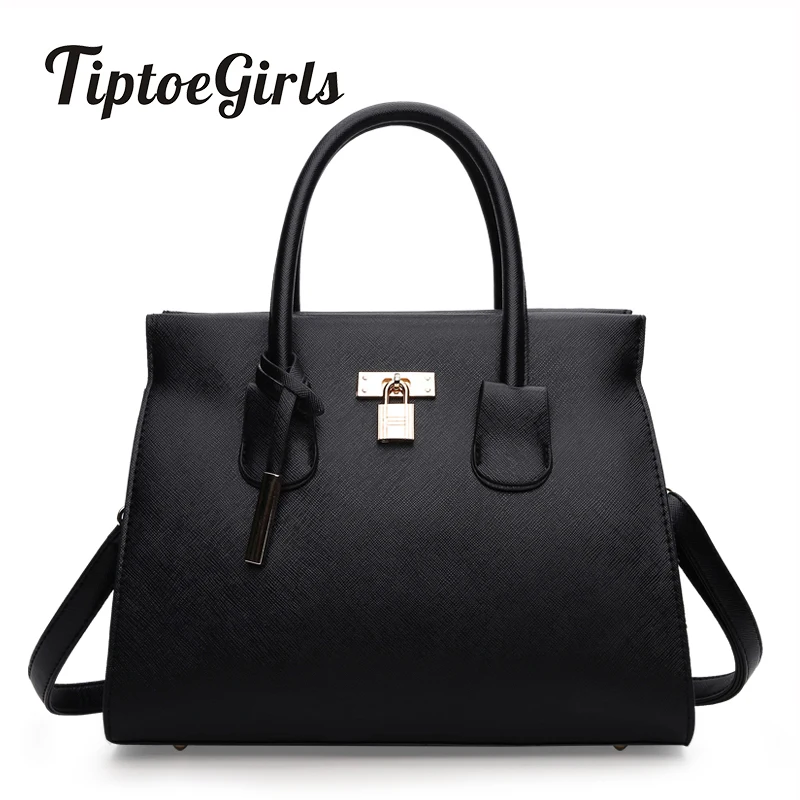 

New European and American Fashion Temperament Killer Package Simple Personality Lock Handbag Wild Csual Shoulder Messenger Bag