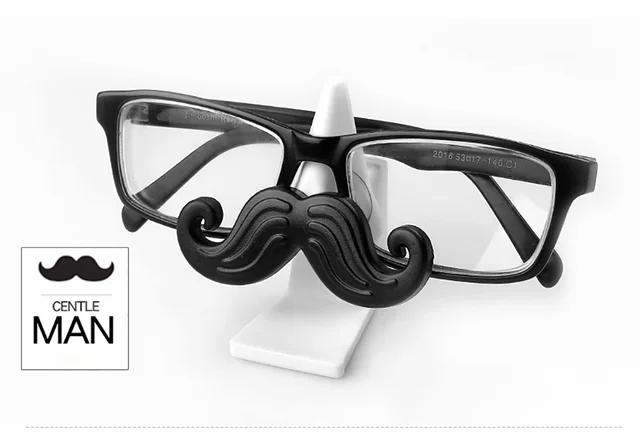 Porte-lunettes de soleil de voiture avec moustache, porte-lunettes, support  de lunettes de voiture, clip d'étui, ornements de support, accessoire d' intérieur de voiture, décor automatique, planche Prada - AliExpress