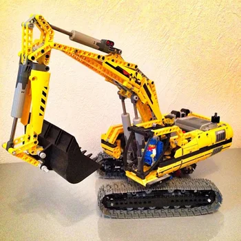 

90007 1123PCS Technic Series Motorized Excavator Model Building Kits Blocks Bricks Educational Kids Toys Compatible 20007 8043