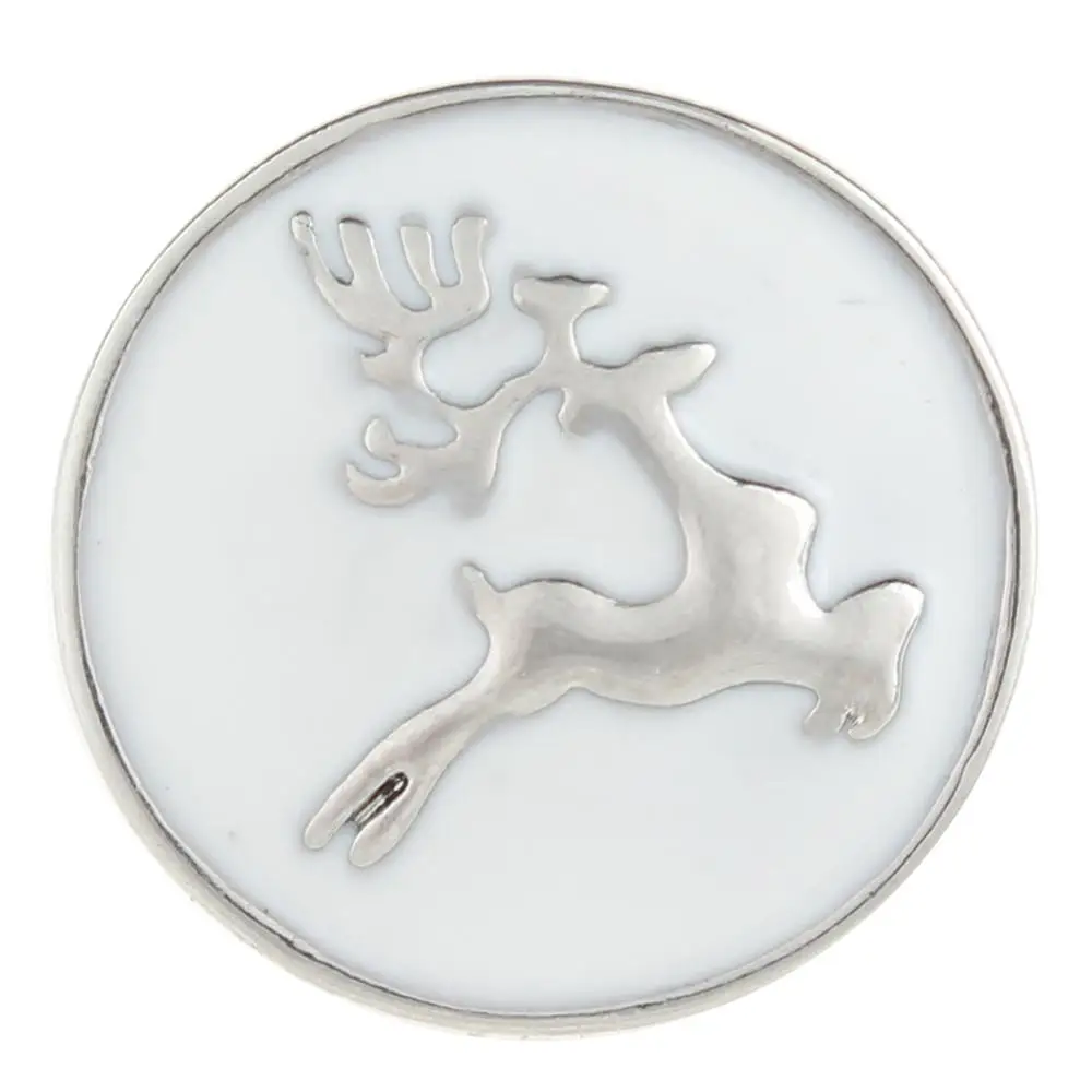 

JaynaLee 20mm Christmas Xmas Animal Deer Ginger Snaps Fit Interchangeable Snap charm Jewelry for women men gifts GJS7035