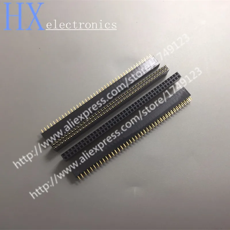 2.54mm 2x40Pin 80 Pin Female Double Row Straight Header Connector Socket 0.45yuan_