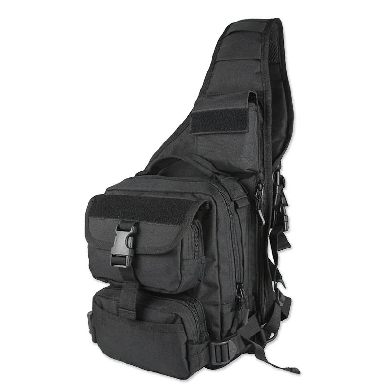 900D Nylon Outdoor Shoulder Bag Camping Hiking Black Backpack Military