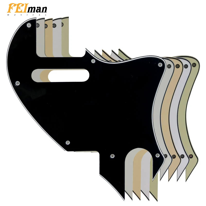 

Pleroo Guitar parts Pickguards For Fender American Telecaster F hole Hybrid Guitarra Scratch Plate Support customization