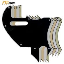Pleroo Guitar parts Pickguards For Fender American Telecaster F hole Hybrid Guitarra Scratch Plate Support customization