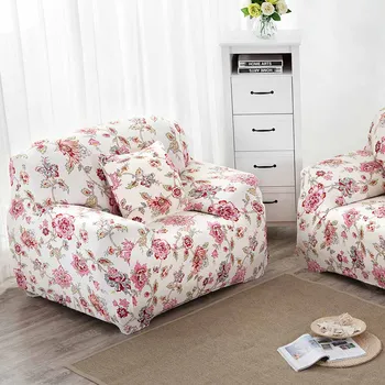 

Newly Stretch Sofa Covers Pillow Case Set Soft Slipcovers Elastic Cover For Single Seat