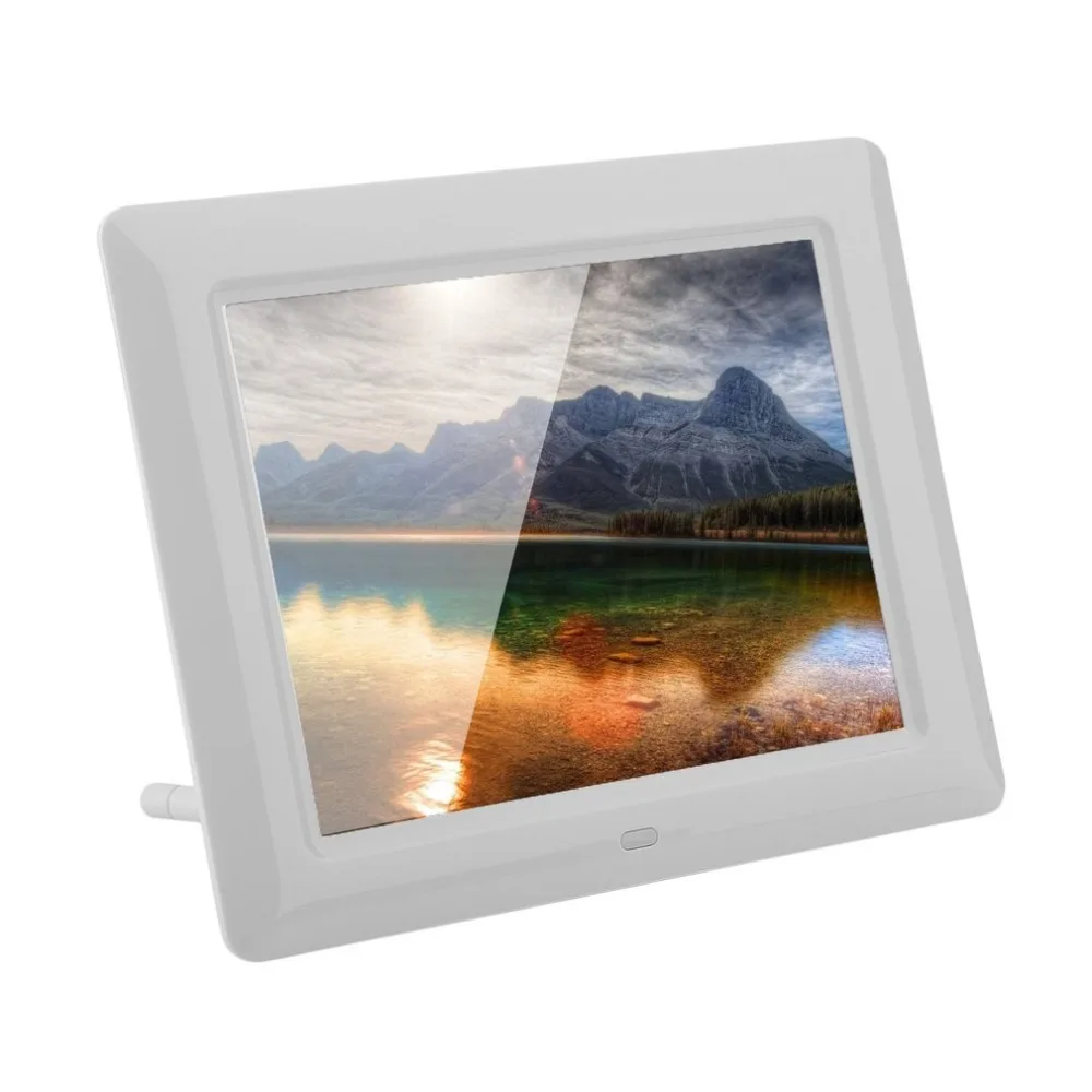 

8 Inch Fashion HD Digital Photo Frame Full-function Remote Control Multiple Languages Support Built-In 2 Stereo Speakers Frame